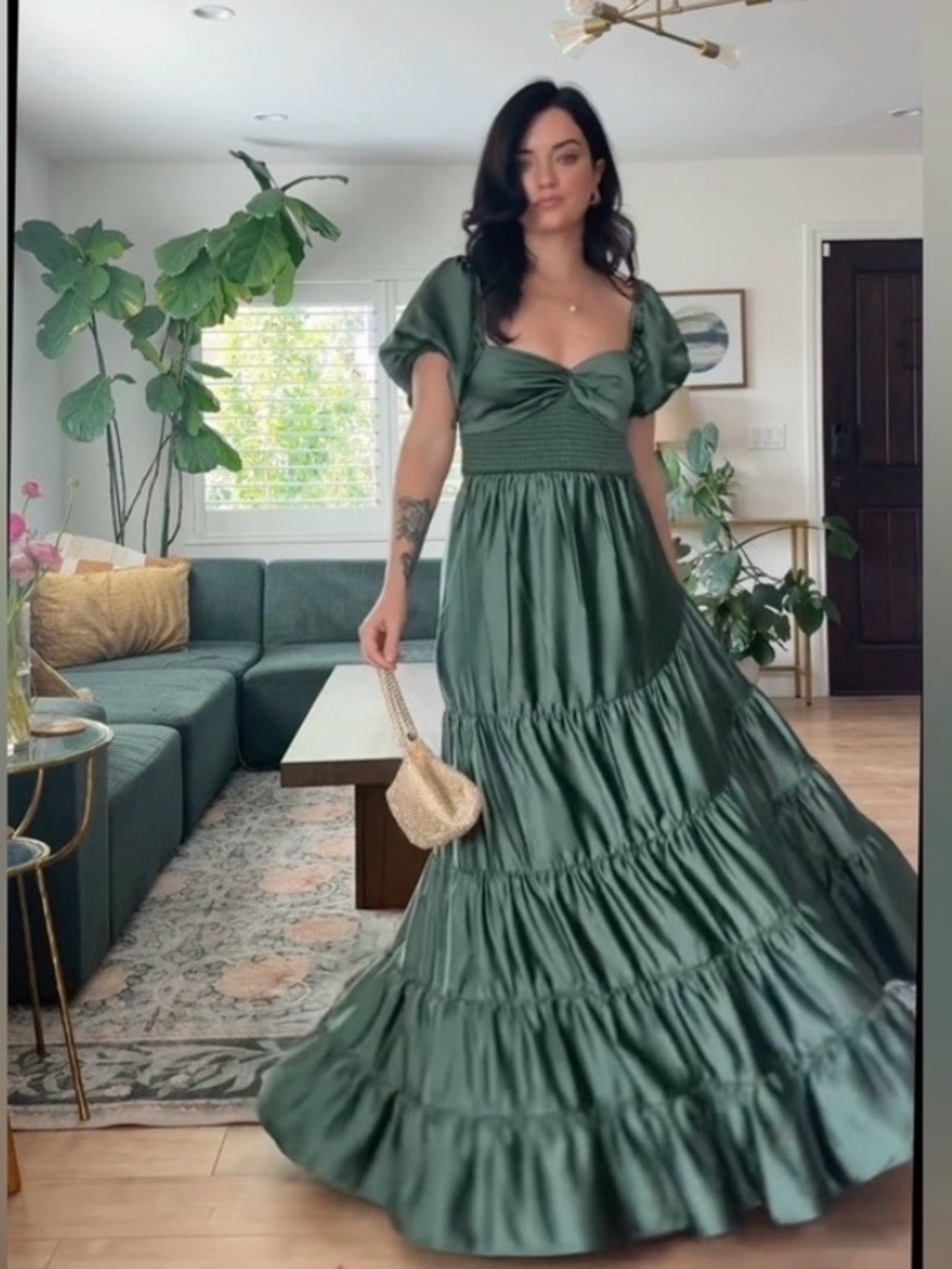 Free people Sundrenched Silky Maxi Dress